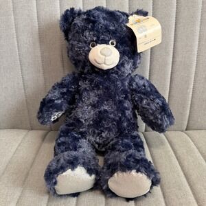 Build-A-Bear Workshop Night Sky Bear Navy Blue Silver Sparkle Plush NWT